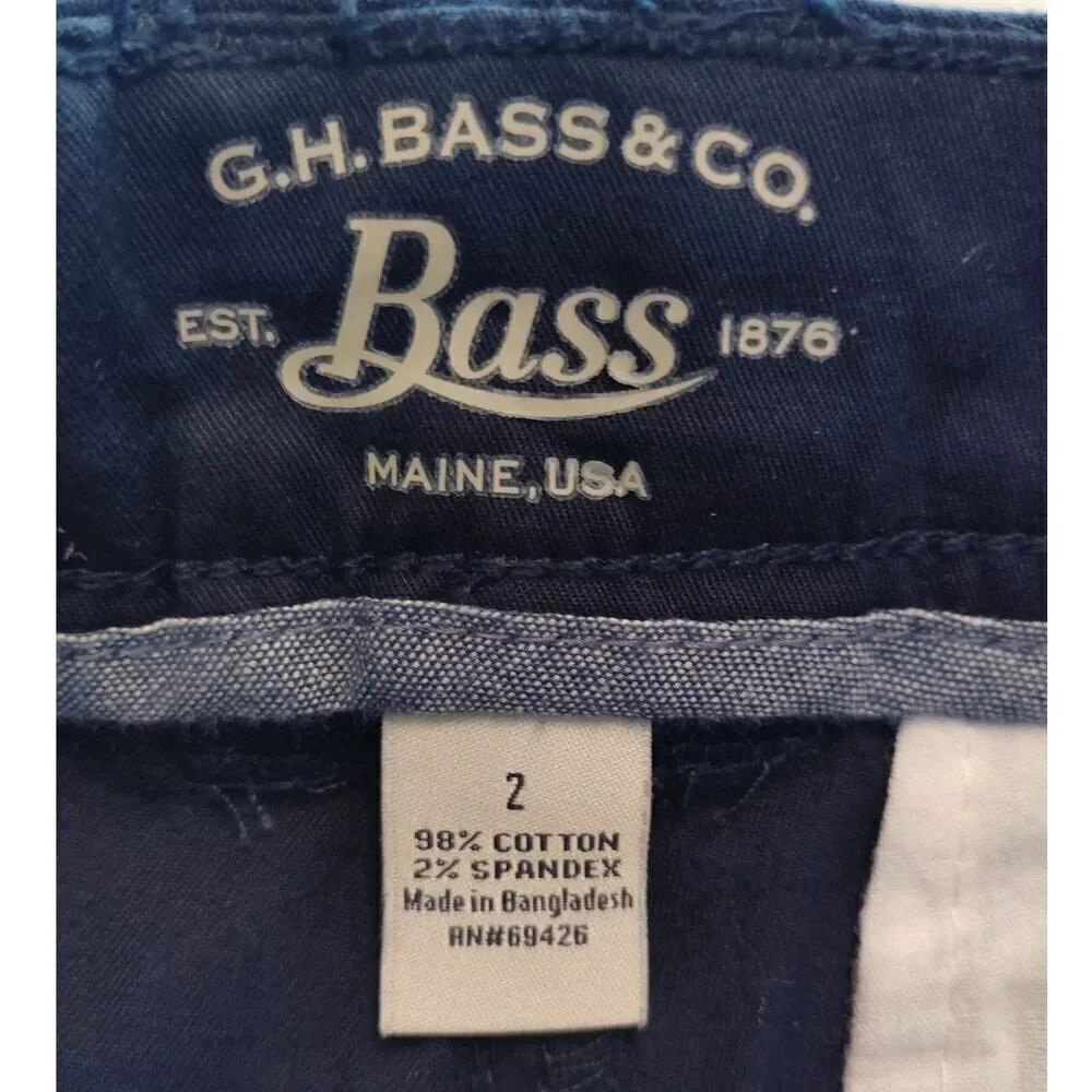 Bass Women's NEW w/Tags Blue Larson Chino Tapered Leg Pants - Size 2 - Picture 4 of 5